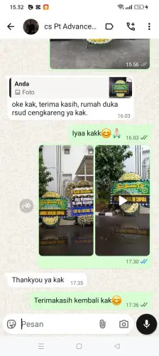 Testimonial Papan Bunga Pernikahan pasirhuni