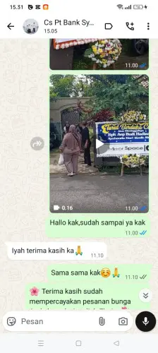 Testimonial Papan Bunga pasirhuni