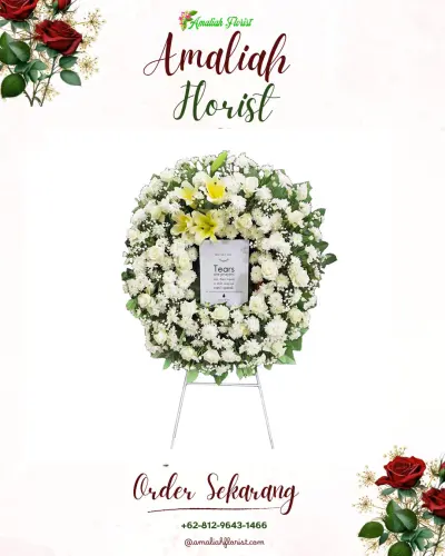 Krans Bunga Duka Cita pasirhuni